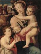 unknow artist The Madonna and child with the infant saint john the baptist oil painting on canvas
